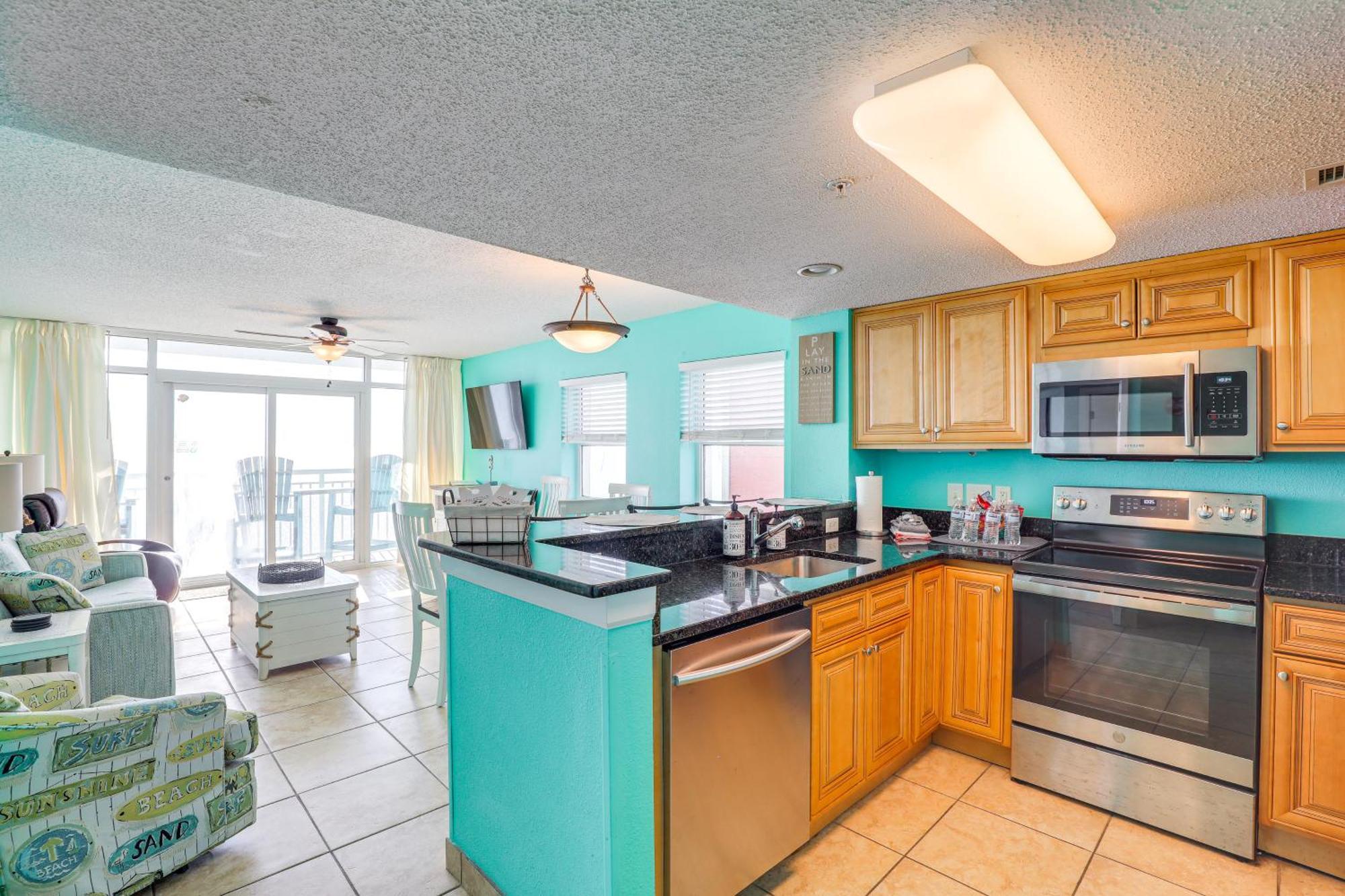 Oceanfront Condo With Huge Balcony Walk To Skywheel Мертл-Біч Екстер'єр фото